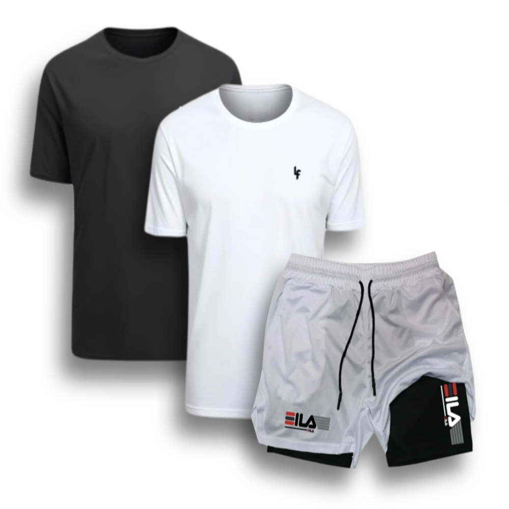 Kit 2 Camisas e Short