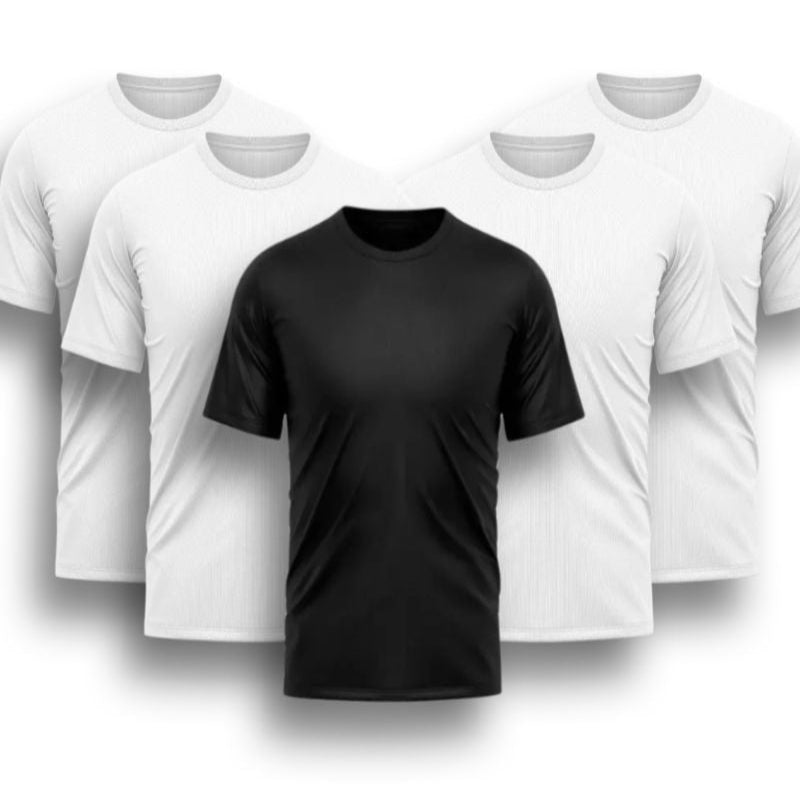 Kit 5 Camisas Dryfit Anti Odor [PAGUE 3 LEVE 5]