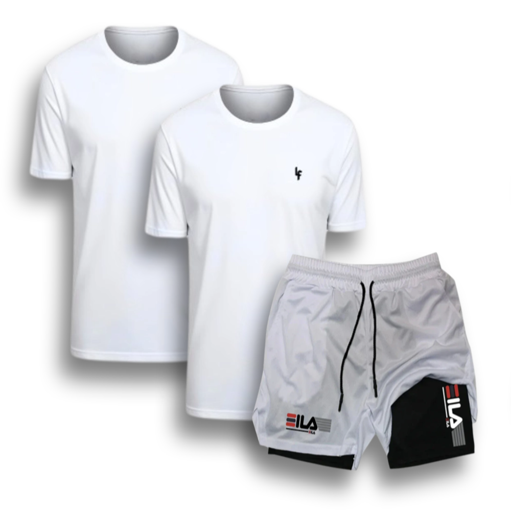 Kit 2 Camisas e Short