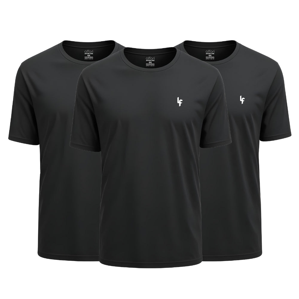 Kit 3 Camisetas Tecnológicas Levante Fit - DryFit Anti Odor