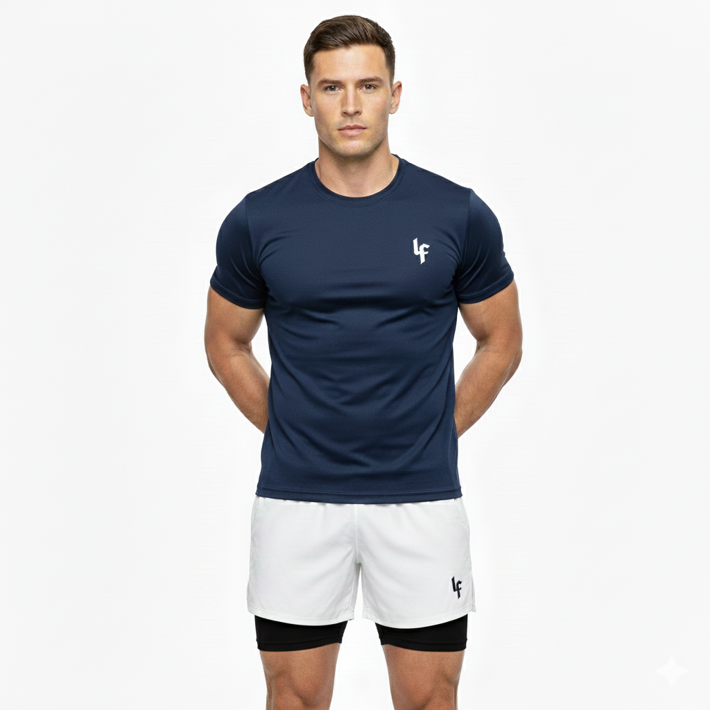 Kit Performance Levante Fit: 2 Camisetas + 2 Shorts de Compressão 2 em 1 [Compre 2, Leve 4]