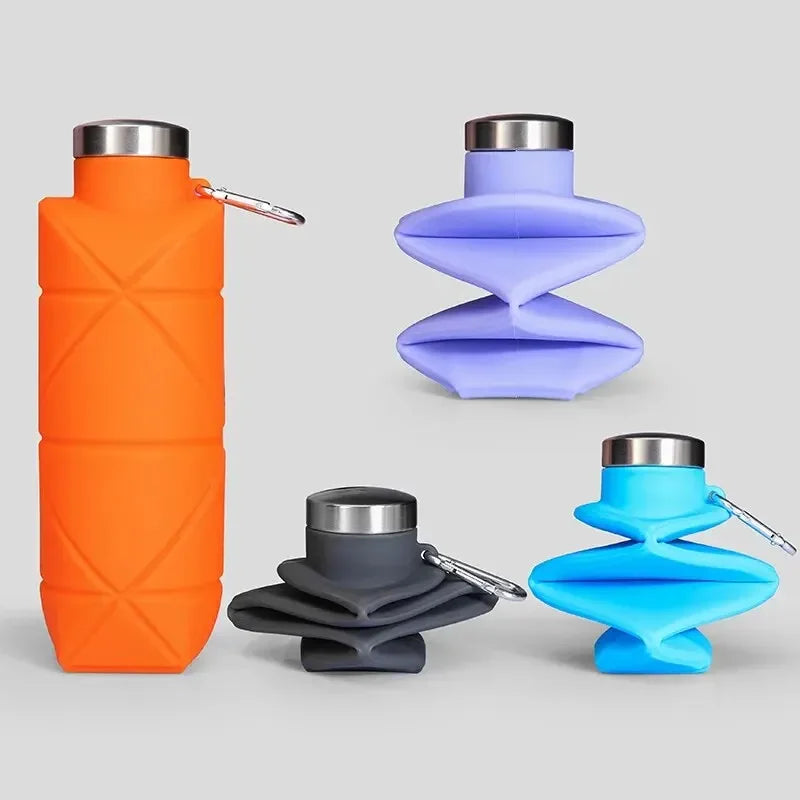 Garrafa Dobrável de Silicone